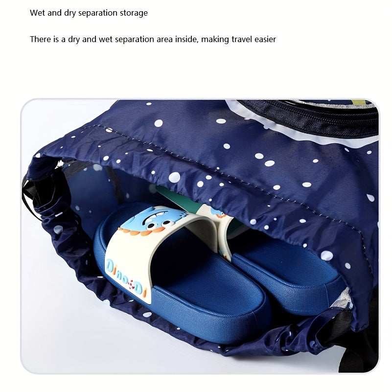 Kids Drawstring Swimming Bag Beach Pool Backpack