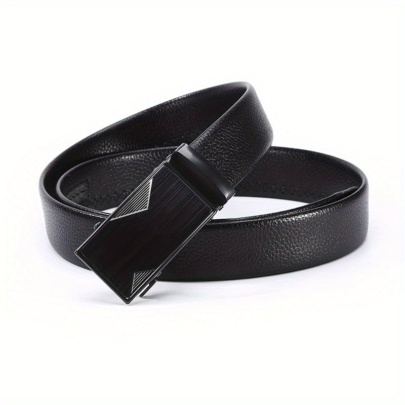 Men's Faux Fur Casual Buckle Leather Belt