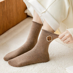 Animal Pattern Floor Socks Cozy Warm Mid Tube Socks Women's Stockings
