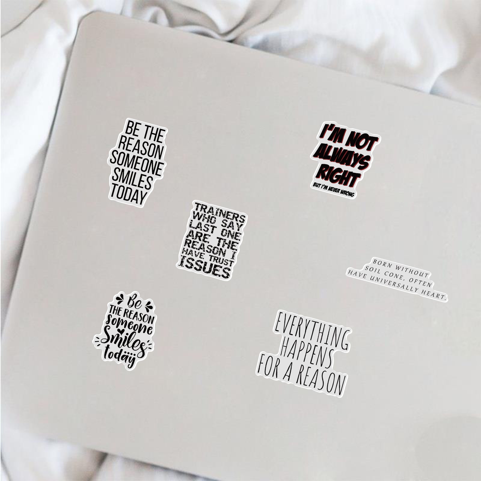 50 Inspiring English Phrases Waterproof Stickers