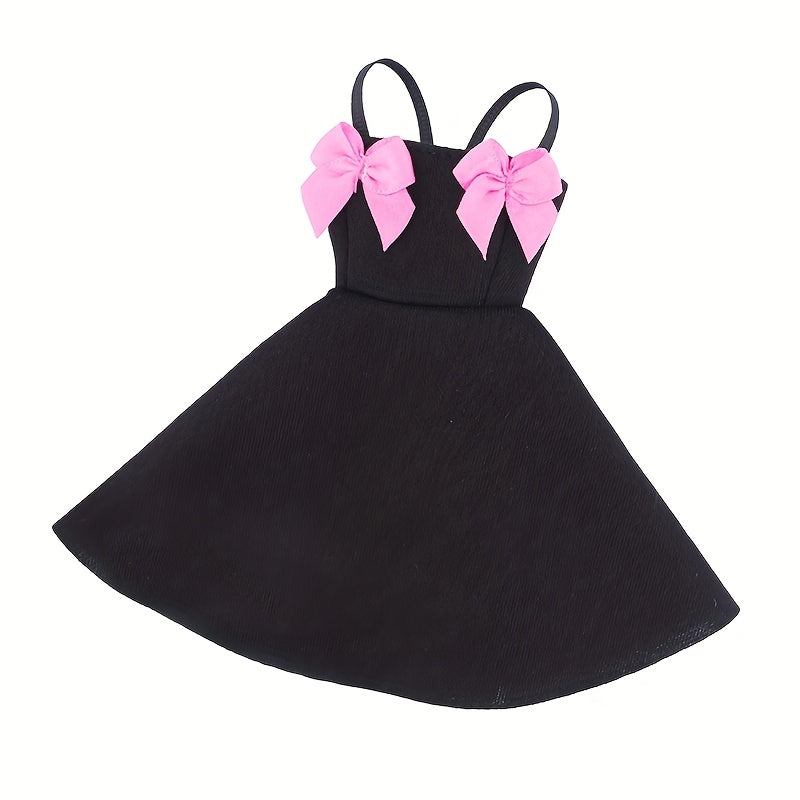 Princess Doll Dress with Pink Bow for 11-8 Inch Dolls