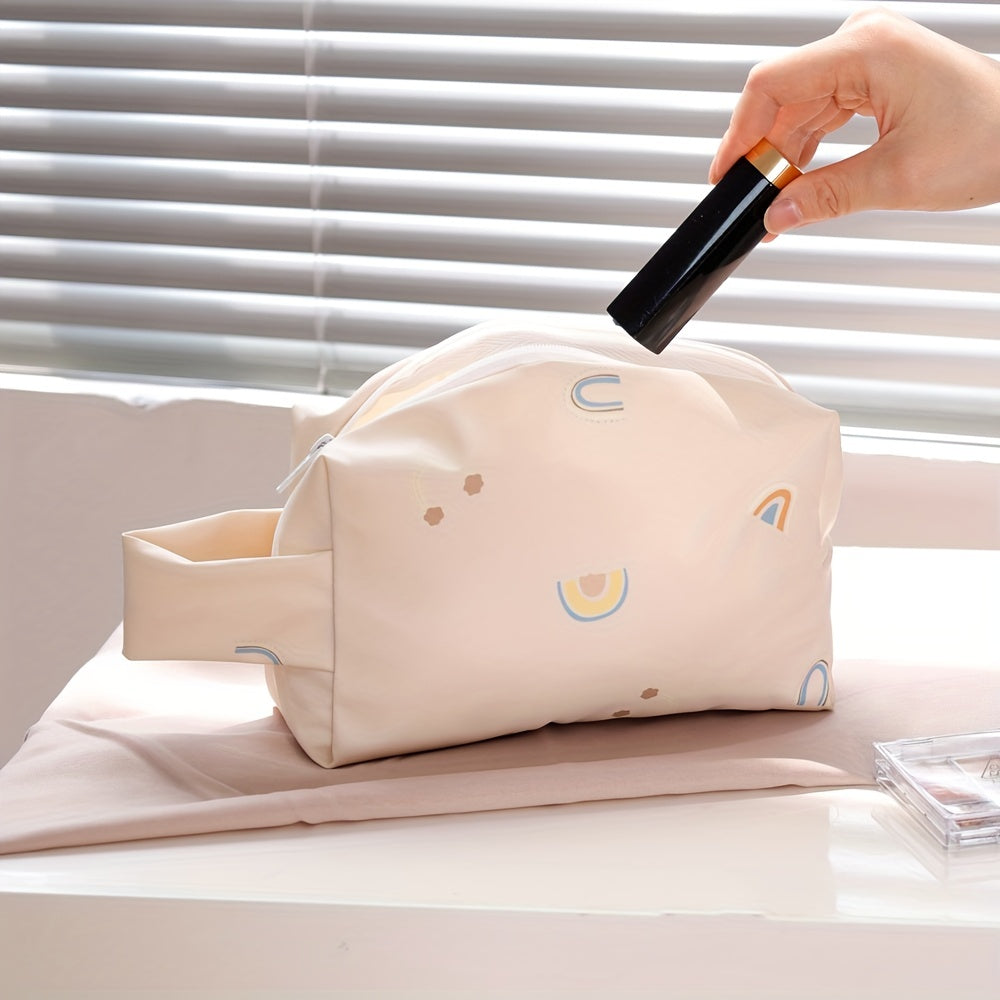 Portable Cosmetic Bag with Zipper Toiletry Wash Bag
