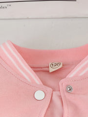 Star Girl's Soft Cotton Varsity Jacket Block School Baseball Jackets