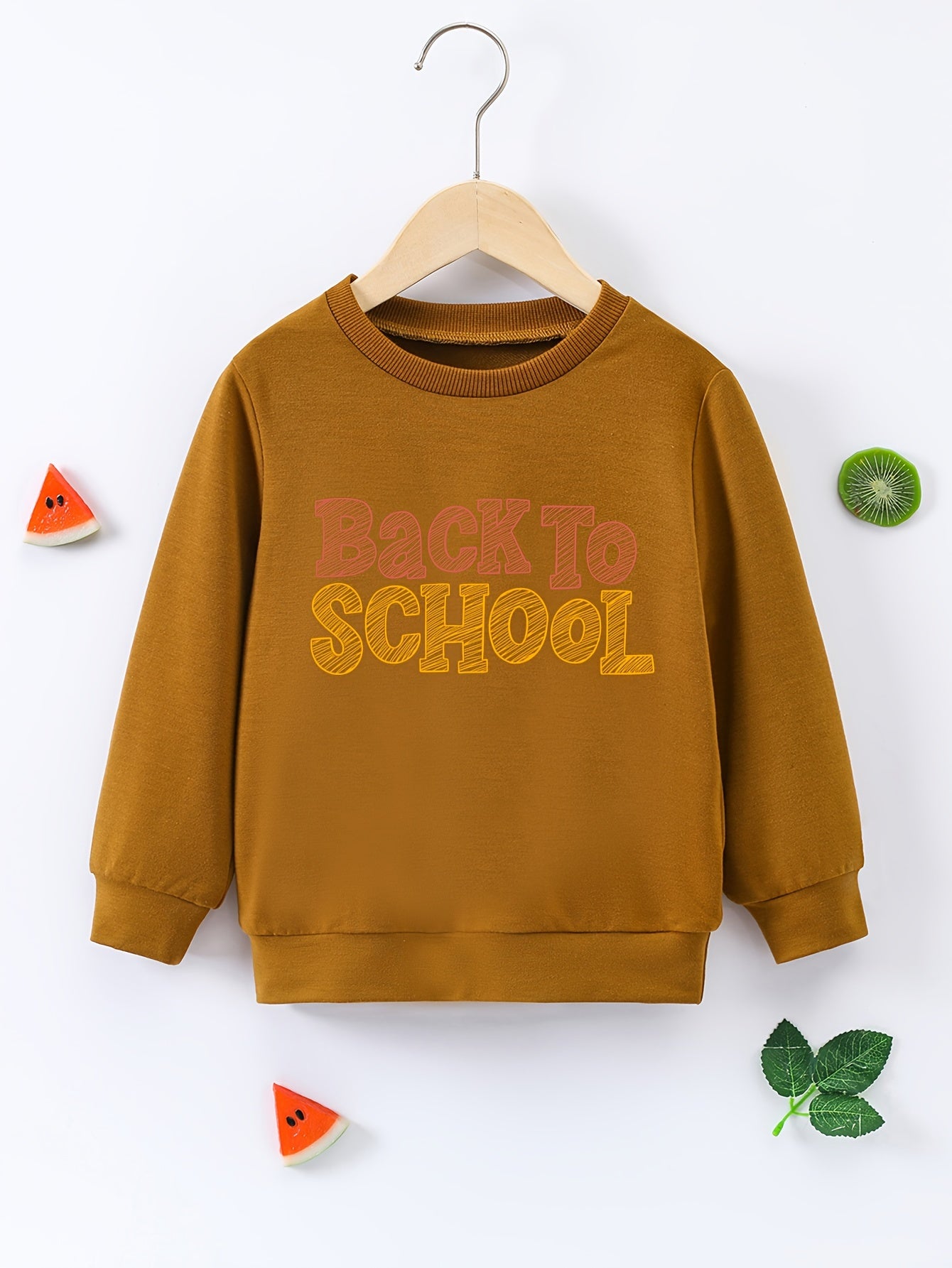 BACK TO SCHOOL Baby Boys Letter Print Sweatshirt