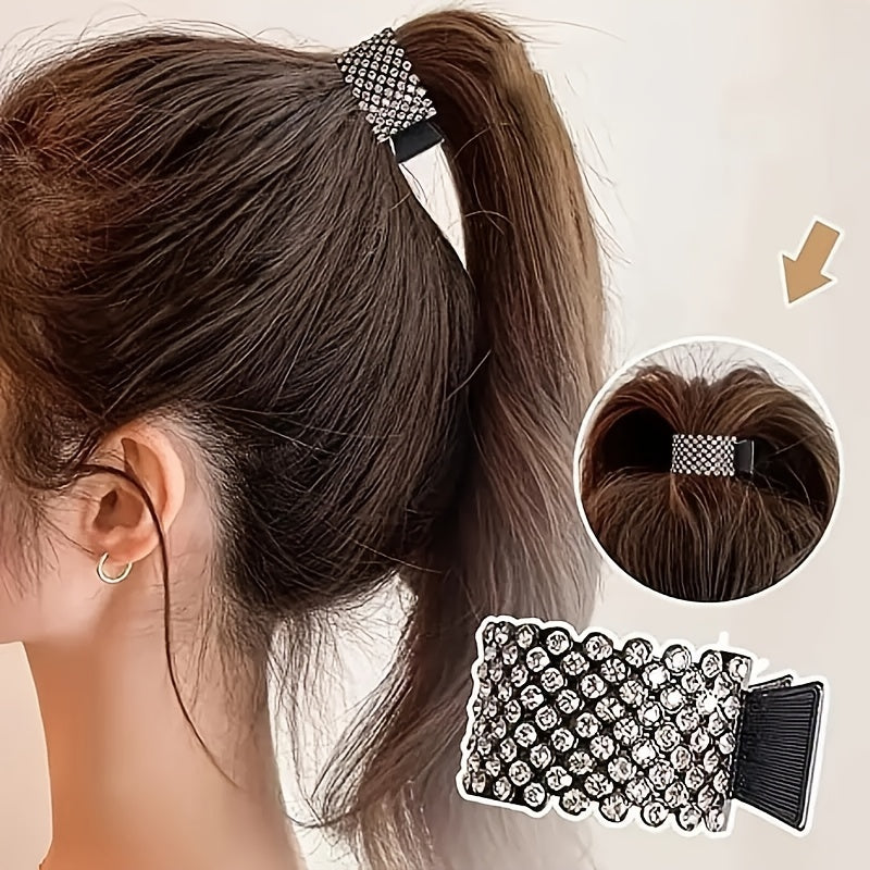 Alloy Rhinestone Crown Hair Claw Clip Vintage Hair Accessories