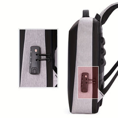 Men's Business Laptop Backpack USB Charging Port Anti-theft Travel Bag