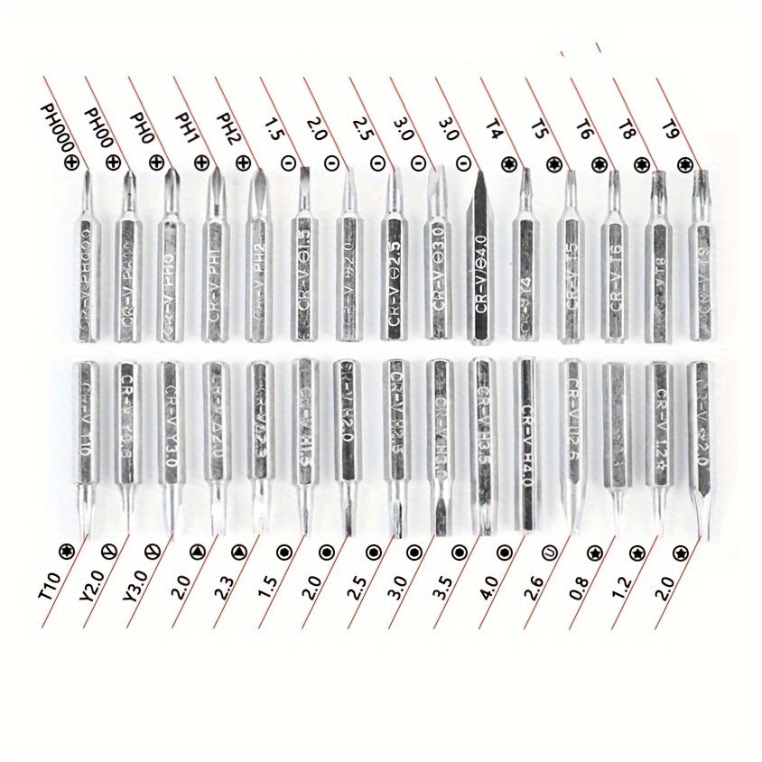 32-in-1 Precision Screwdriver Set for DIY Electronics & Furniture Repair