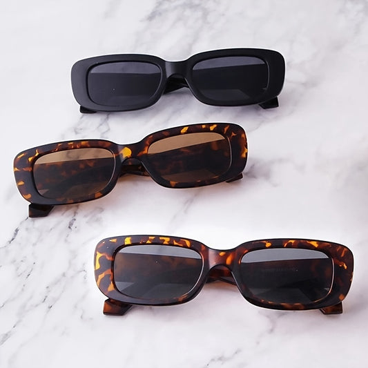 Vintage Rectangle Sunglasses Women UV 400 Driving Glasses