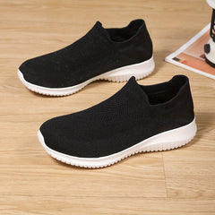 Women's Knit Walking Shoes Running Shoes Slip on Sports Sneakers