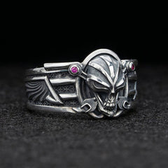 Men's Punk Style Skull Zirconia Ring Jewelry Gift