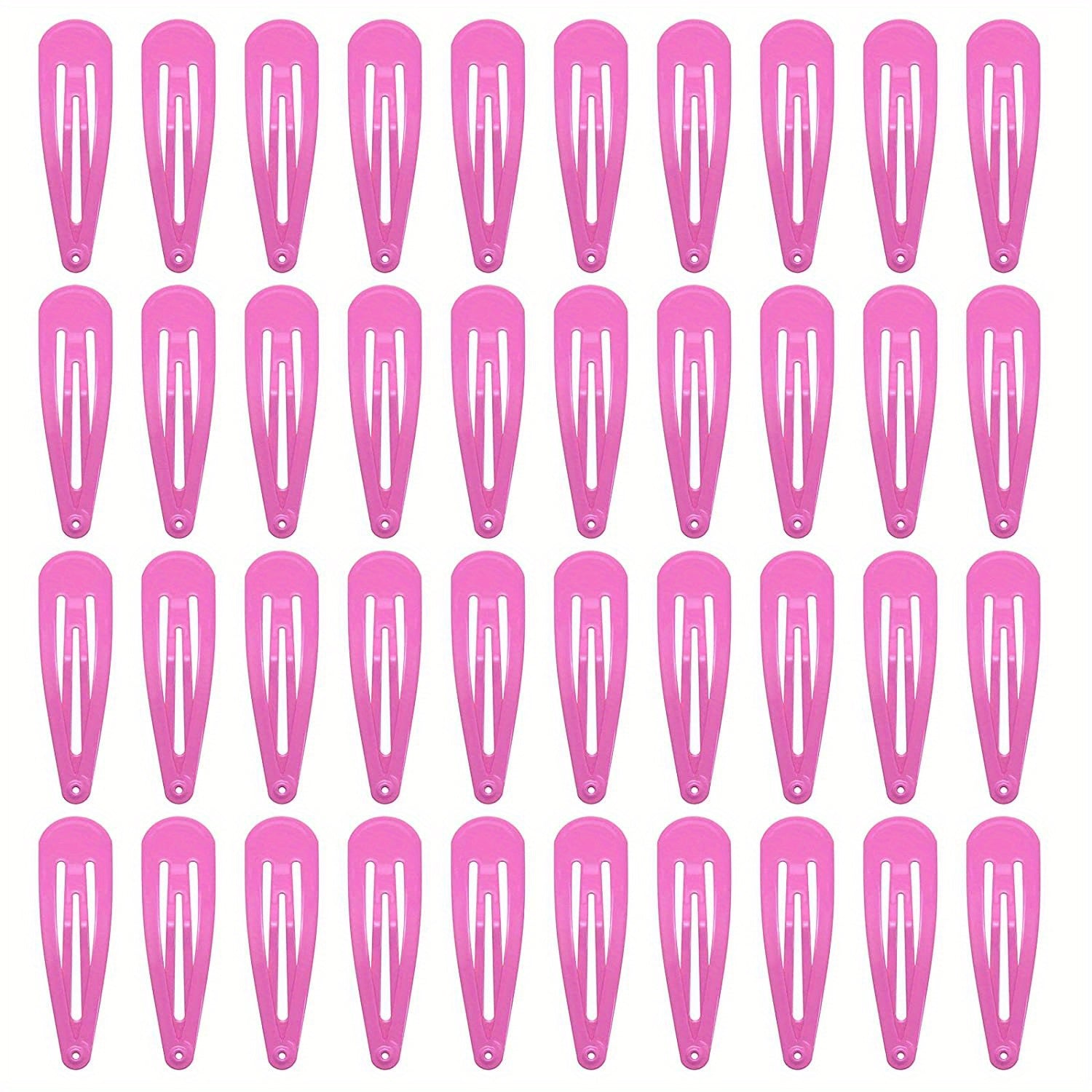40 Pcs Metal Snap Side Clip Barrettes for Women Hair Accessories