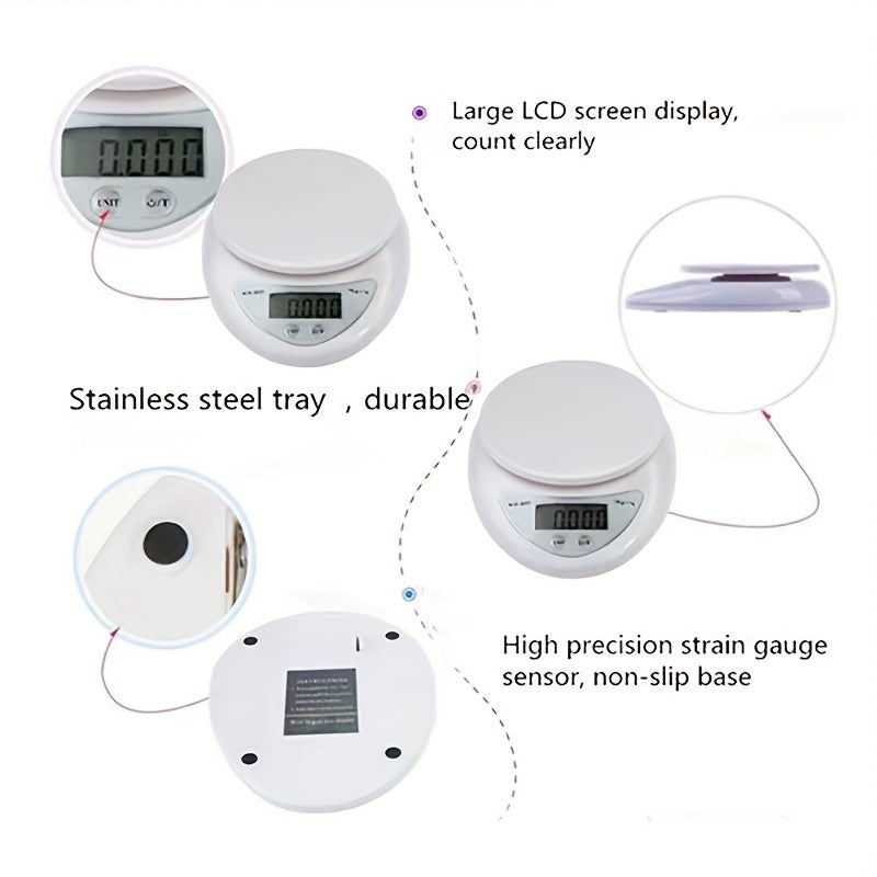Portable Digital Scale LED Electronic Scales Postal Food Balance Measuring Weigh