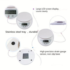 Portable Digital Scale LED Electronic Scales Postal Food Balance Measuring Weigh