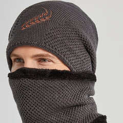 Winter Embroidery Wheat Ear Warm Hat Knitted Wool Hat