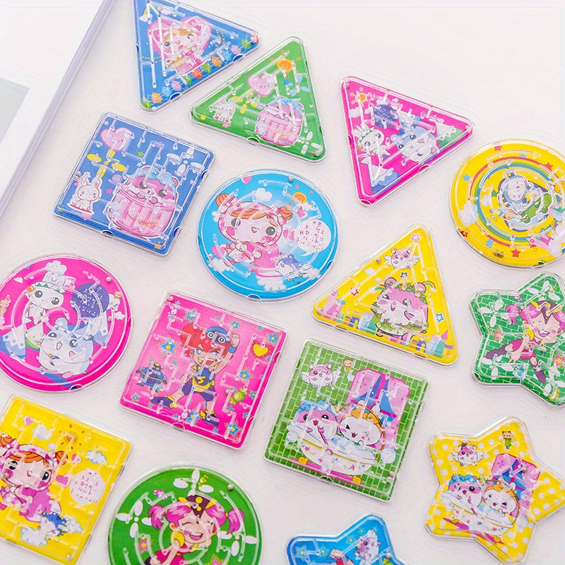 25pcs Random Cartoon Maze Toys Children Educational Toys