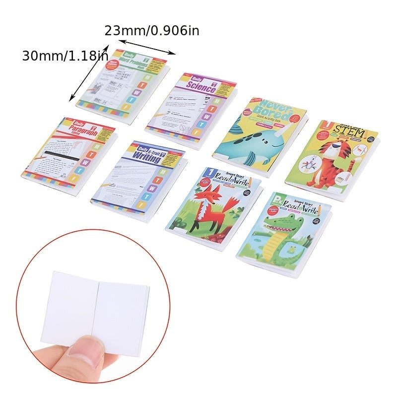 4Pcs 1 12 Dollhouse Exercise Books Paper Notebook Doll House Decor