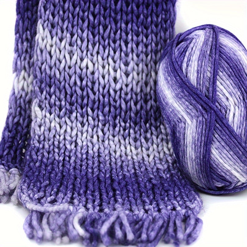 3pcs Gradient Wool Yarn for DIY Crocheting Knitting Sweaters Scarves