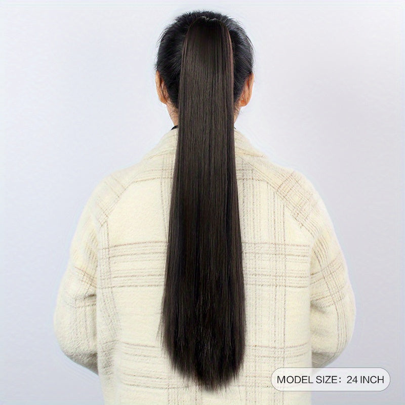 Long Straight Claw Ponytail Hair Extension