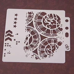 Lace Ruler Gear Pattern Painting Template DIY Hand-painted Graffiti