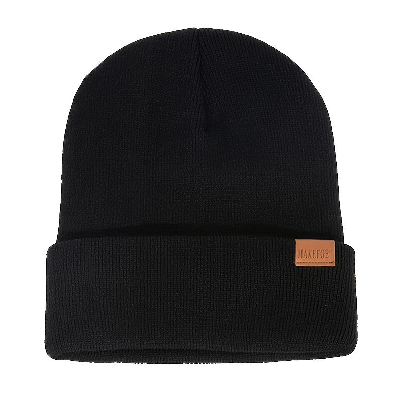 Winter Knitted Hat Scarf Gloves Set Outdoor Cycling Ski Warm Beanies