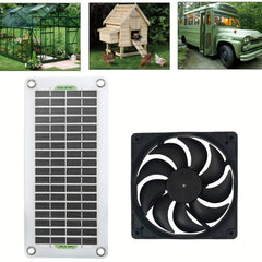 30W Solar Exhaust Fan Waterproof Durable Lightweight Easy to Use