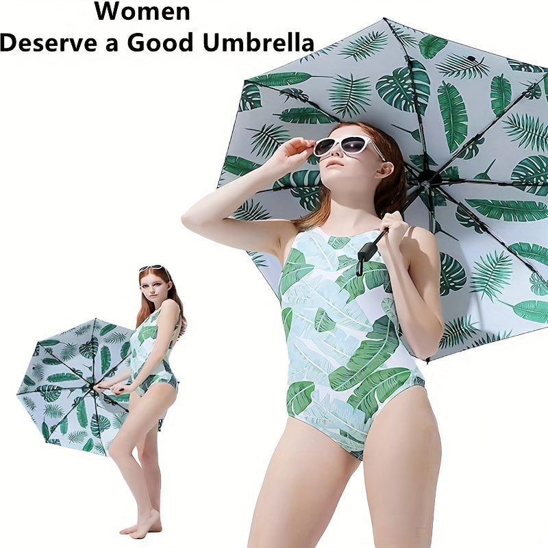 High Automatic Compact Umbrella Waterproof Windproof UV Protection