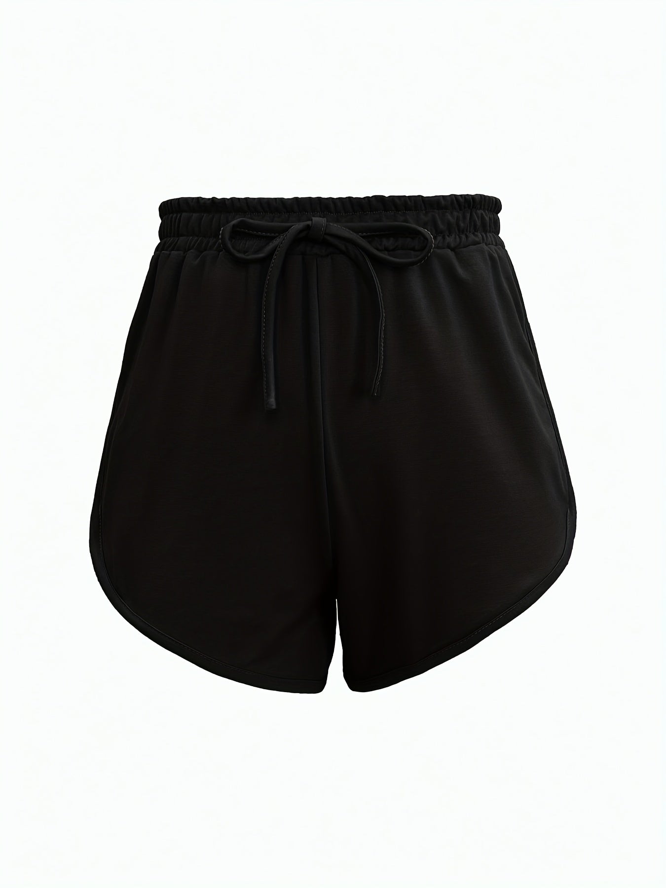 Lace Up Lounge Bottoms Soft Elastic Waistband Shorts Womens Loungewear