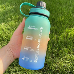 1100ml Matte Gradient Water Bottle Anti Choking Portable Small Mout Water Cup