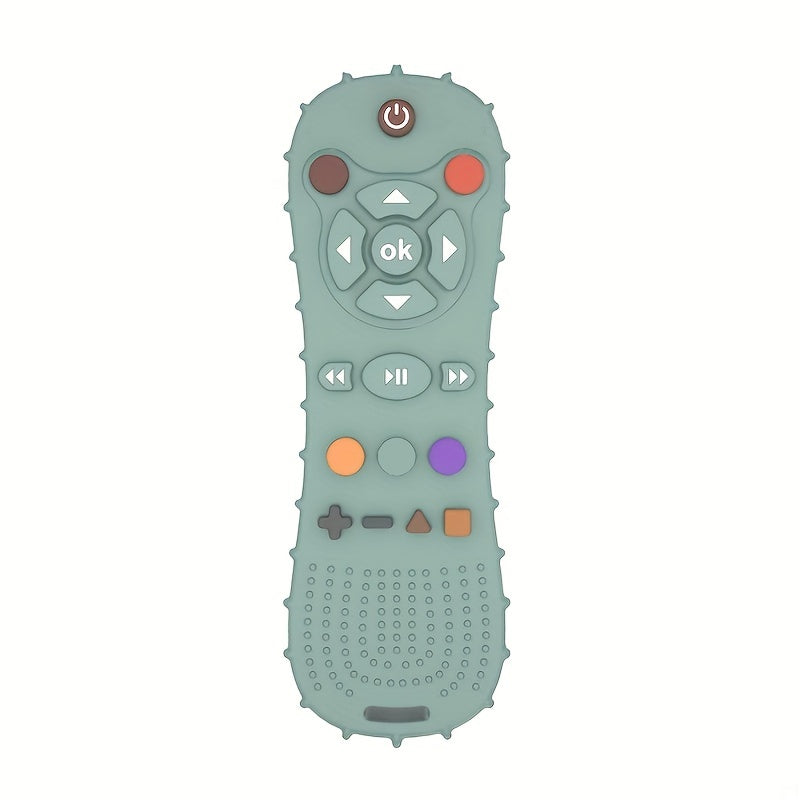 Silicone Teether Toy for Babies 6-12 Months, Remote Control Shape