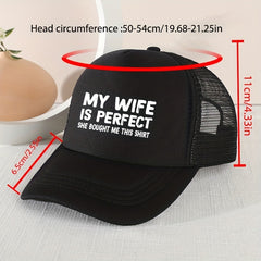 Kids Mesh Letter Printed Baseball Cap Sunshade Breathable Cap