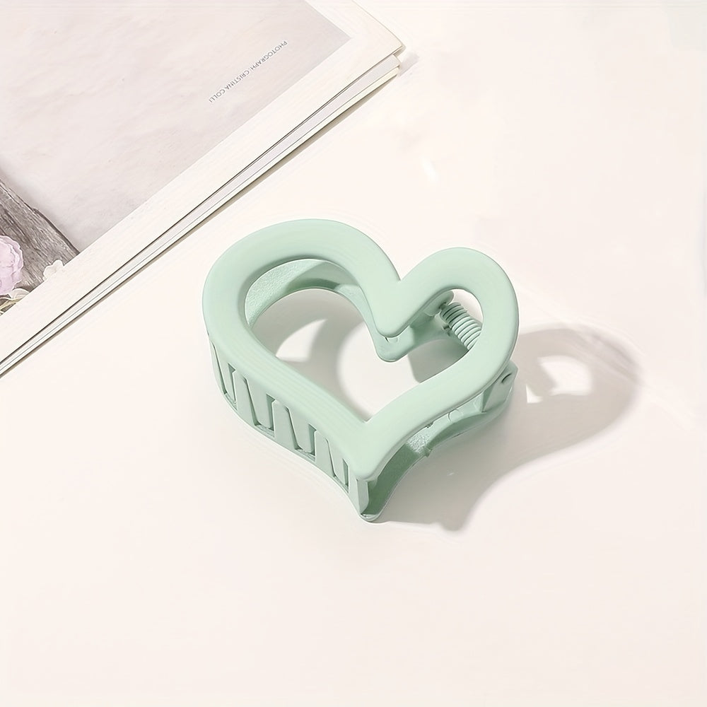 Heart Shape Hair Claw Shark Claw Ponytail Holder Hair Accessories