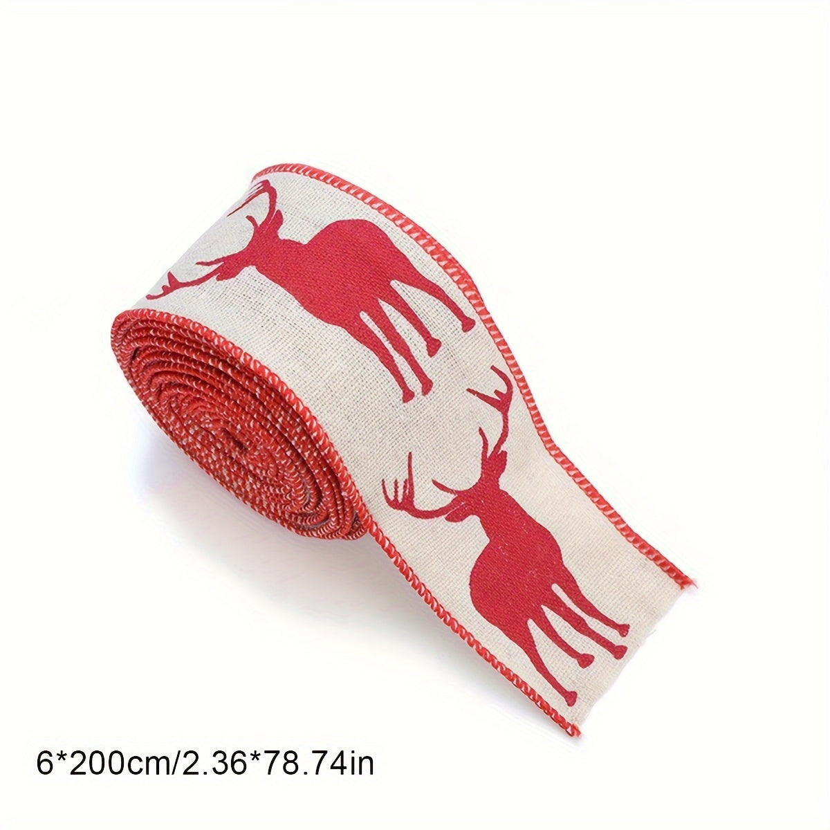 Red Plaid Bow Christmas Ribbon Decoration
