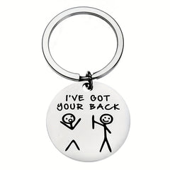 Funny Friendship Keychain for Brother Sister Bestie Daughter Son
