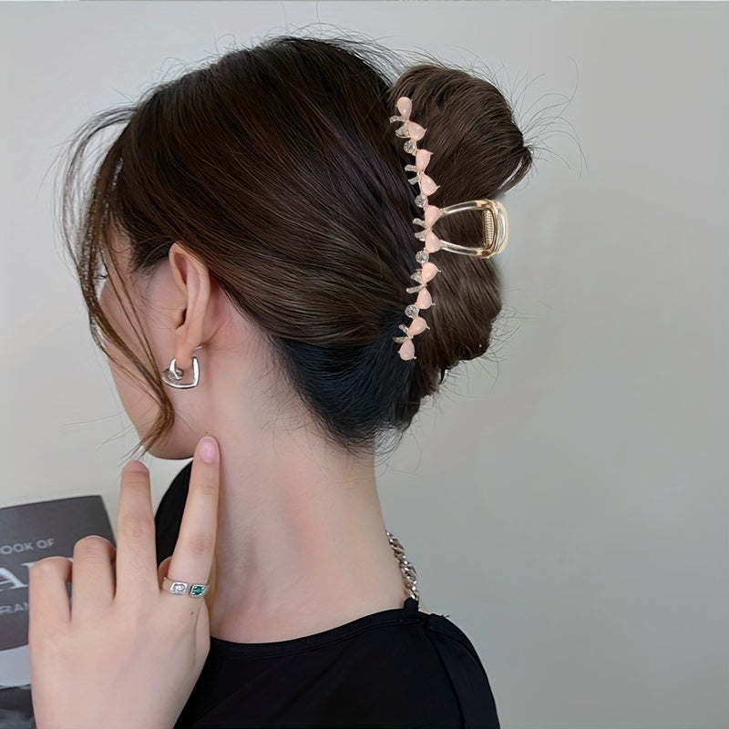 Resin Bowknot Shark Claw Hair Clip Head Jewelry