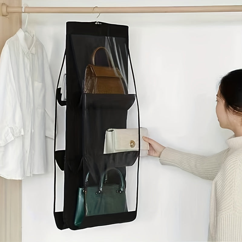 8 Pockets Hanging Bag Organizer Closet Wardrobe Storage Bag