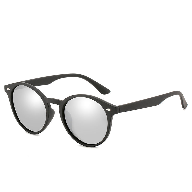 Men's Polarized Sunglasses Round Frame Driver Fishing Glasses UV400
