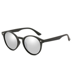 Men's Polarized Sunglasses Round Frame Driver Fishing Glasses UV400