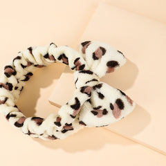 Leopard Bowknot Makeup Headbands for Women