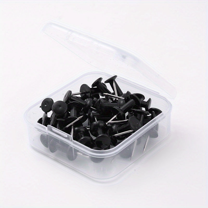 20pcs Transparent Steel Pointed Nails for Cork Board Wall Fabric Boards