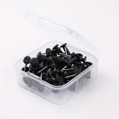 20pcs Transparent Steel Pointed Nails for Cork Board Wall Fabric Boards