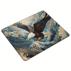Eagle Pattern Mouse Pad 20x24cm for Games Home Office Rubber Laptop Desktop