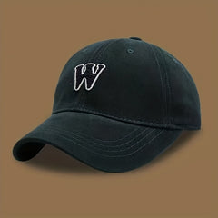 W Embroidery Baseball Cap Casual Women Sun Hat Outdoor Sunscreen Sports Hats