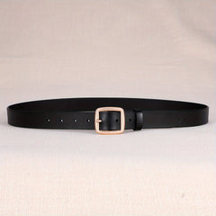  Leather Belt Square Pin Buckle Belt for Women