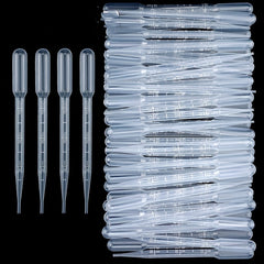 100PCS Plastic Test Tubes Graduated Pipettes 1ML 3ML