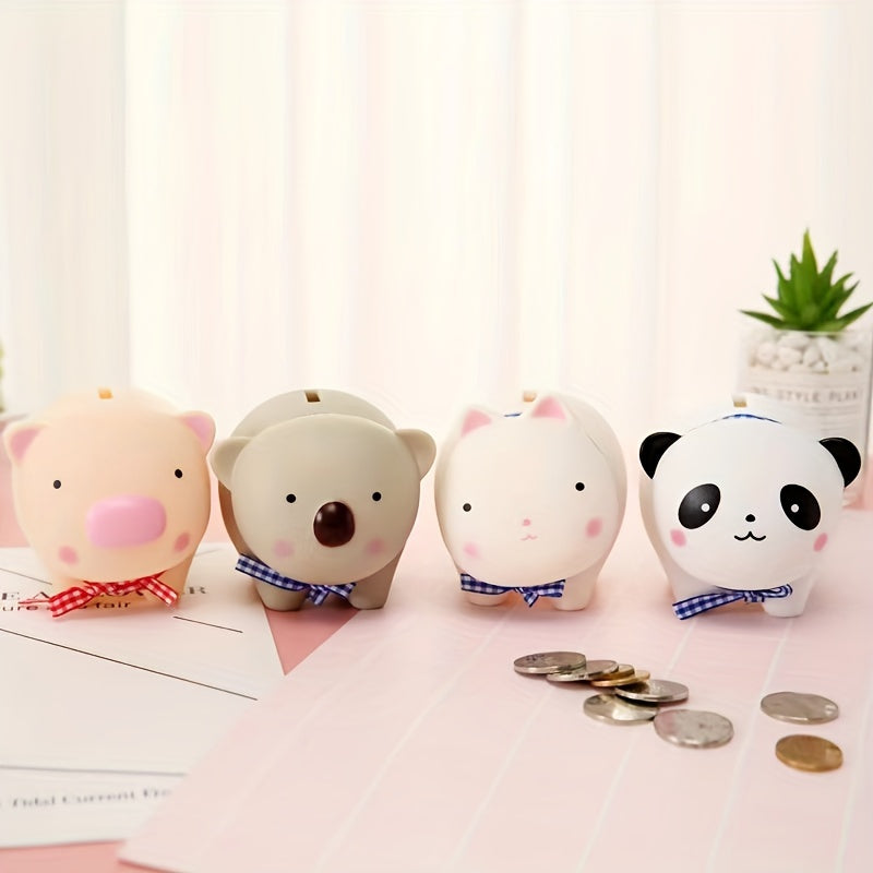 Vinyl Doll Children Piggy Bank Cartoon Piggy Bank Tiktok Creative Gift