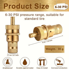 30 PSI Tire Deflator Offroad Jeep Car Truck Motorcycle ATV Tires Air Down