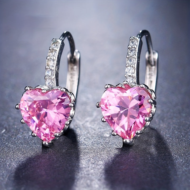 EMMAYA Golden Double Head Earrings CZ Rhinestone Jewelry
