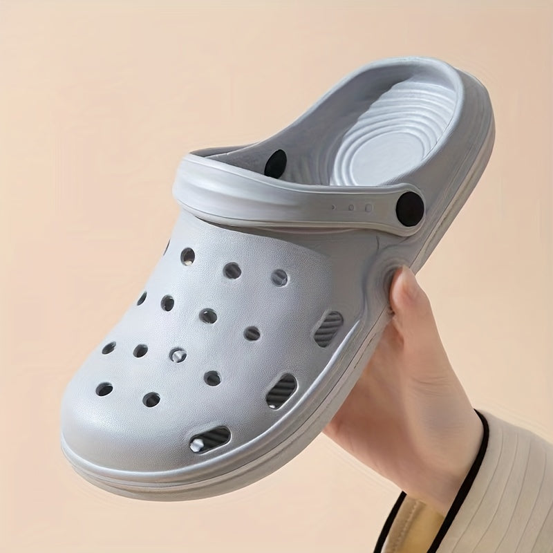 Men's Lightweight Comfy Clogs Hollow Out Non Slip Garden Shoes Summer