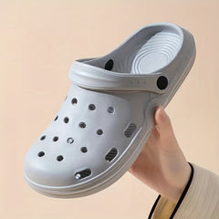 Men's Lightweight Comfy Clogs Hollow Out Non Slip Garden Shoes Summer