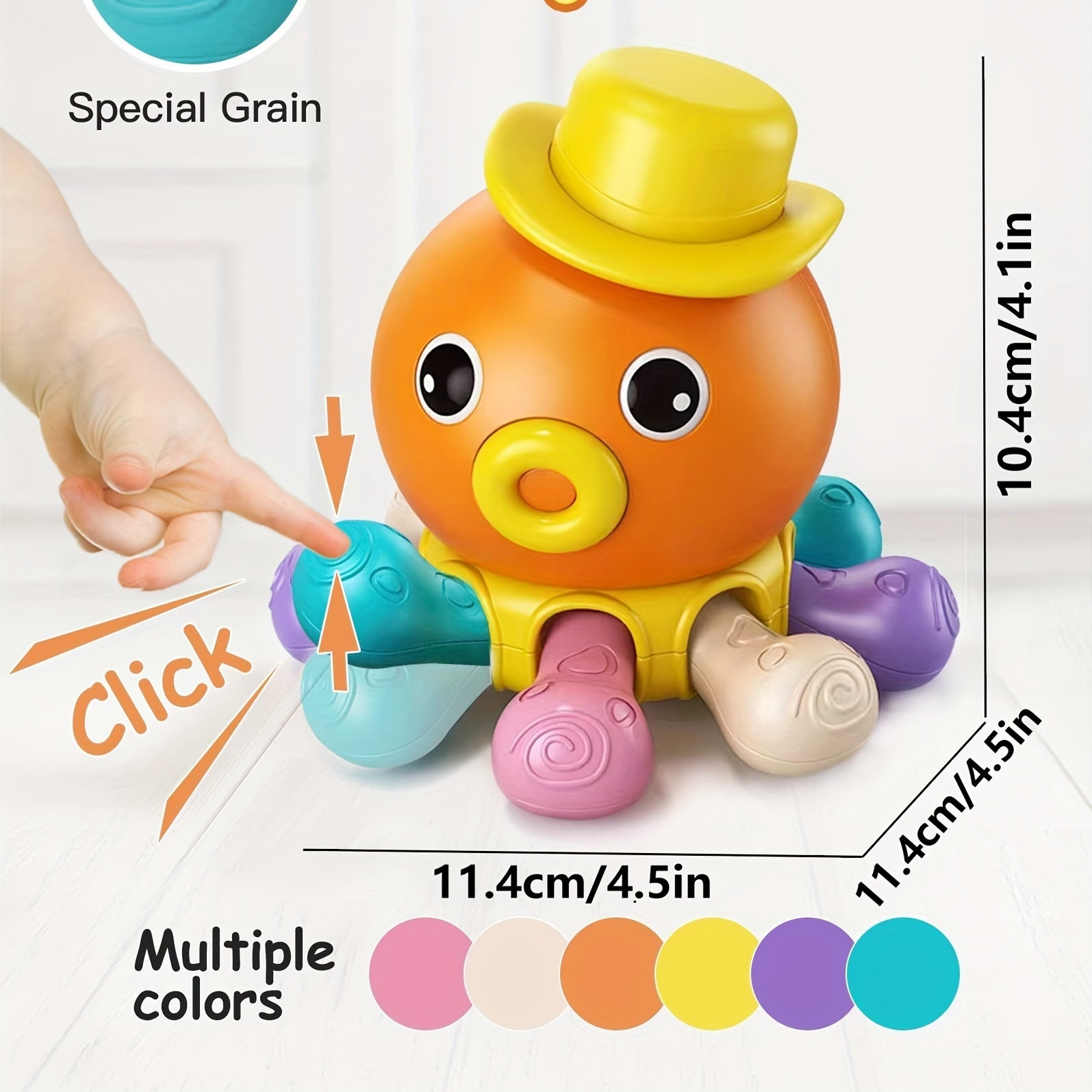 Octopus Sensory Montessori Baby Toys 3-in-1 for Kids